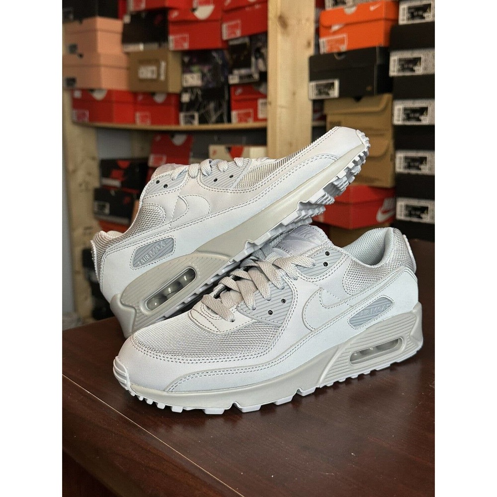 NEW Air Max 90 Men's Size 8.5 Wolf Grey/Wolf Grey CN8490-001 Fast Shipping